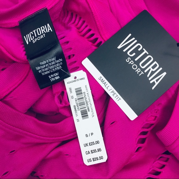 Victoria’s Secret Fuchsia Seamless Sport Top - Picture 6 of 7